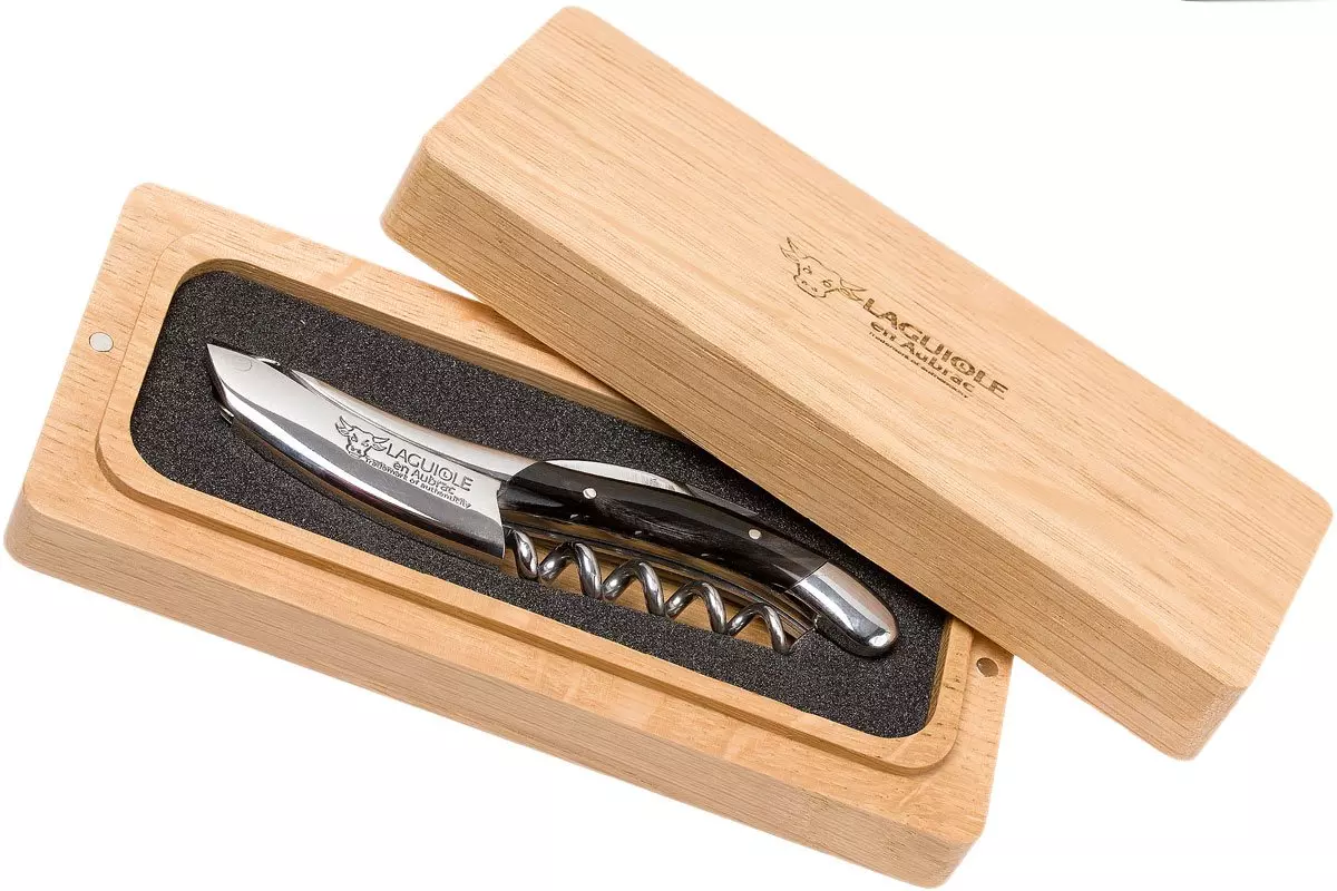 Laguiole en Aubrac Kelnersmes Ebony Wood