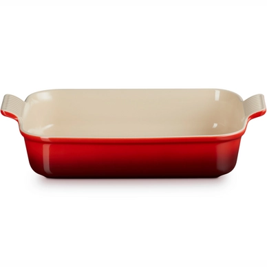 Le Creuset Aardewerk Ovenschaal Rechthoekig 32X24cm rood