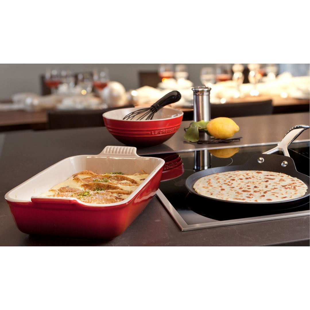 Le Creuset Aardewerk Ovenschaal Rechthoekig 32X24cm rood