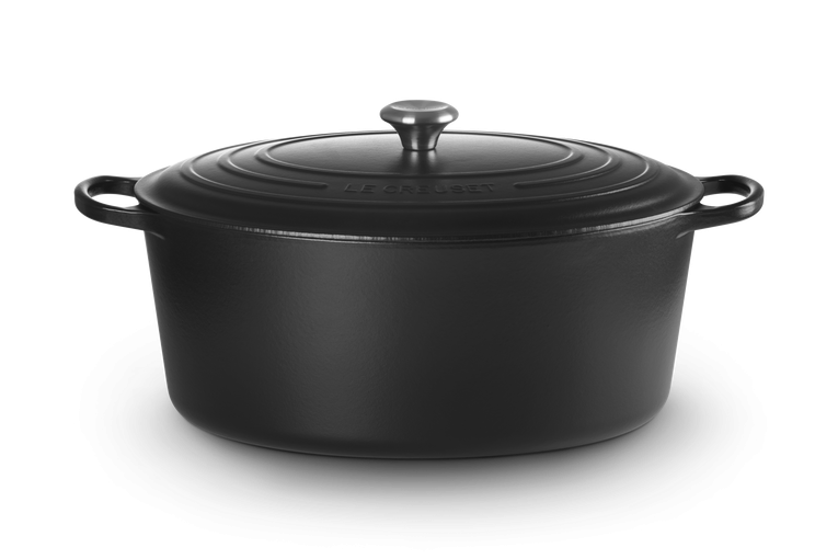 Le Creuset Braad- / Stoofpan Signature ovaal 40cm 13,9- Kersenrood
