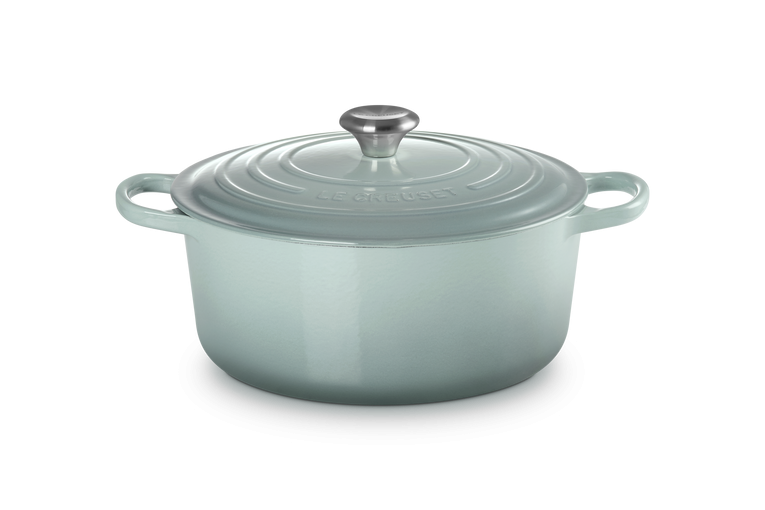 Le Creuset Braad- / Stoofpan Signature rond 28cm 6,7 - sea salt