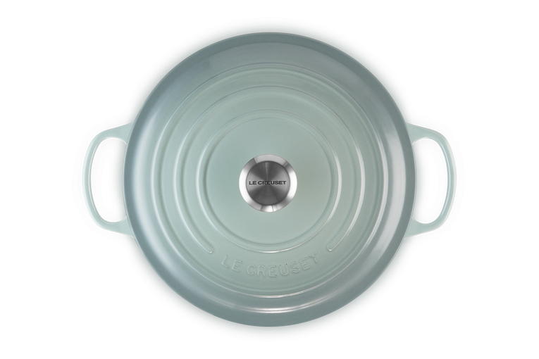 Le Creuset Braad- / Stoofpan Signature rond 28cm 6,7 - sea salt