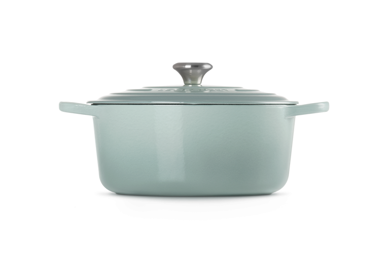 Le Creuset Braad- / Stoofpan Signature rond 28cm 6,7 - sea salt