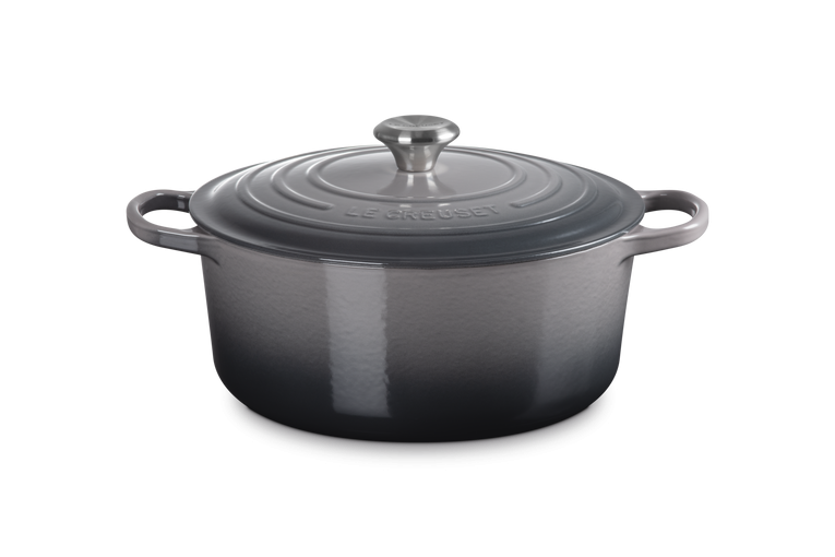 Le Creuset Braad- / Stoofpan Signature rond 28cm 6,7l - Flint