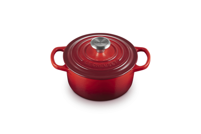 Le Creuset Braad- / Stoofpan Signature rond 28cm 6,7l - Kersenrood