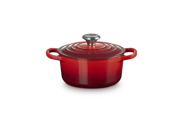 Le Creuset Braad- / Stoofpan Signature rond 28cm 6,7l - Kersenrood