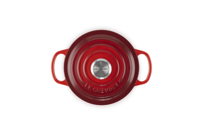 Le Creuset Braad- / Stoofpan Signature rond 28cm 6,7l - Kersenrood