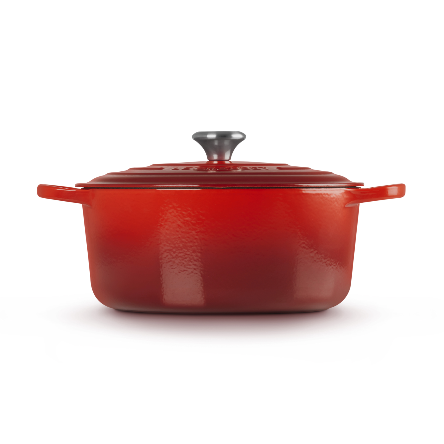 Le Creuset Braad- / Stoofpan Signature rond 28cm 6,7l - Kersenrood