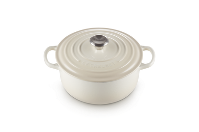 Le Creuset Braad- / Stoofpan Signature rond 28cm 6,7l - Meringue