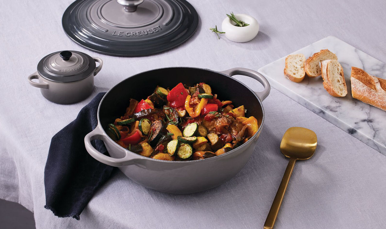 Le Creuset Braadpan Marmite Flint 28cm 4,9l
