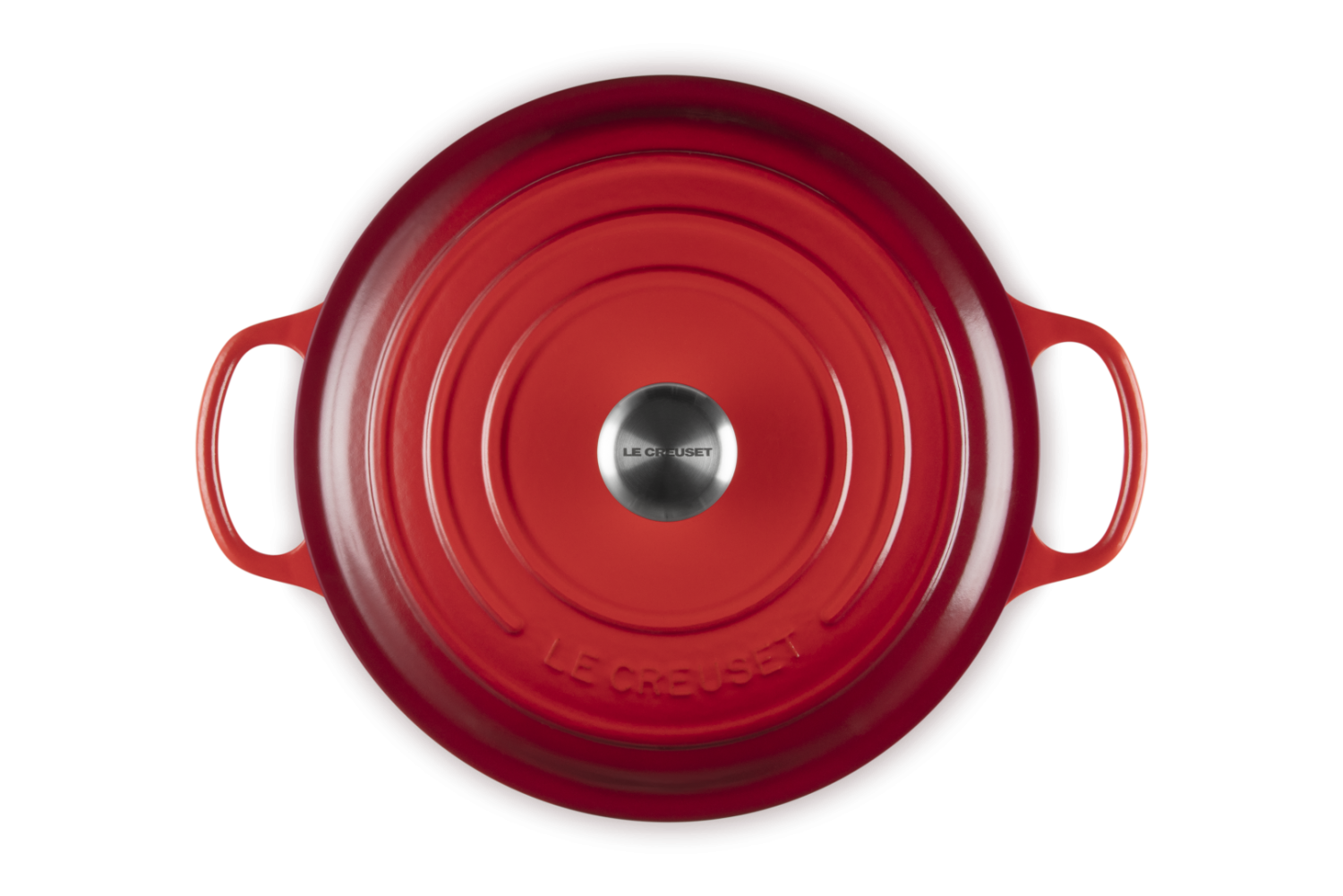 Le Creuset Braadpan Signature laag Kersenrood 30cm 6,2l