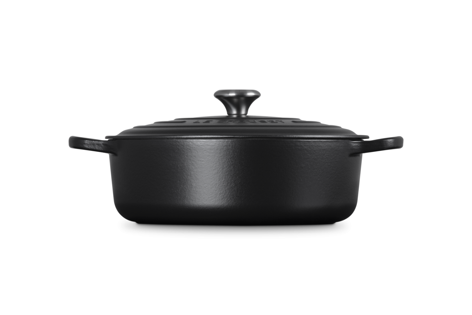 Le Creuset Braadpan Signature laag Mat Zwart 30cm 6,2l