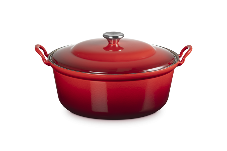 Le Creuset Braad/stoofpan Faitout 32cm - kersenrood