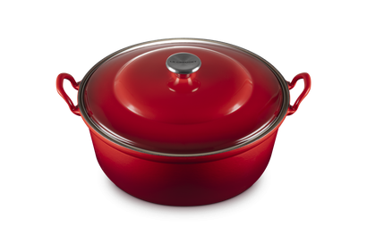 Le Creuset Braad/stoofpan Faitout 32cm - kersenrood