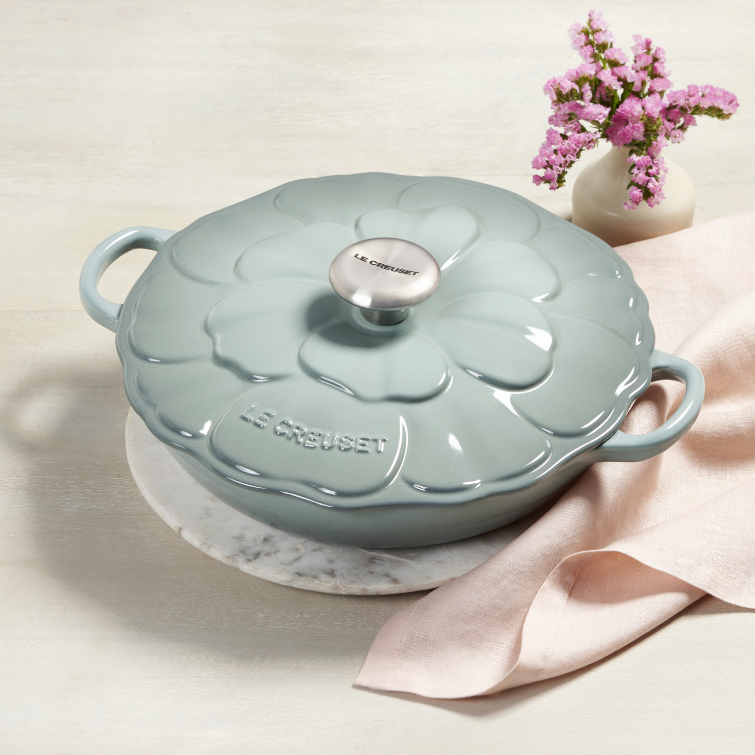Le Creuset Campagnard Bloesem Signature White 26cm 2,2l
