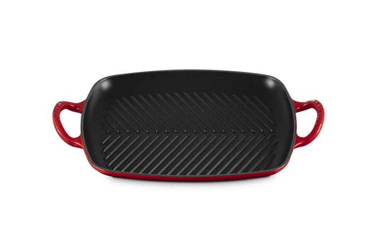 Le Creuset Grillplaat Signature rechthoekig Kersenrood 30cm