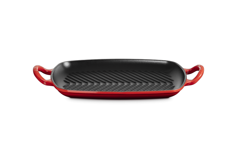 Le Creuset Grillplaat Signature rechthoekig Kersenrood 30cm