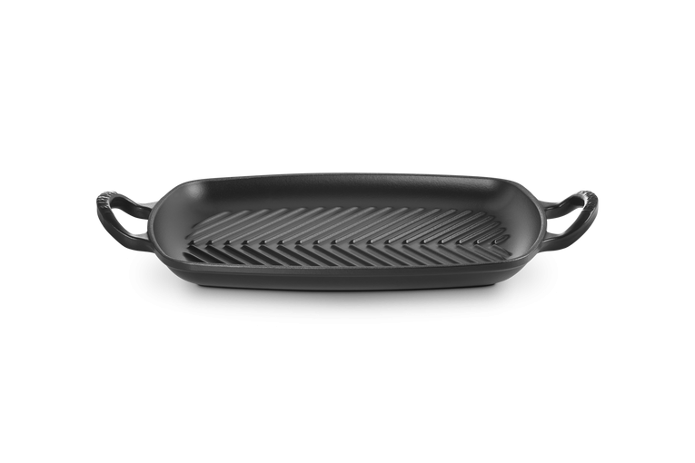 Le Creuset Grillplaat Signature rechthoekig Mat Zwart 30cm