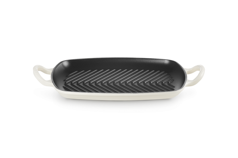 Le Creuset Grillplaat Signature rechthoekig Merinque 30cm
