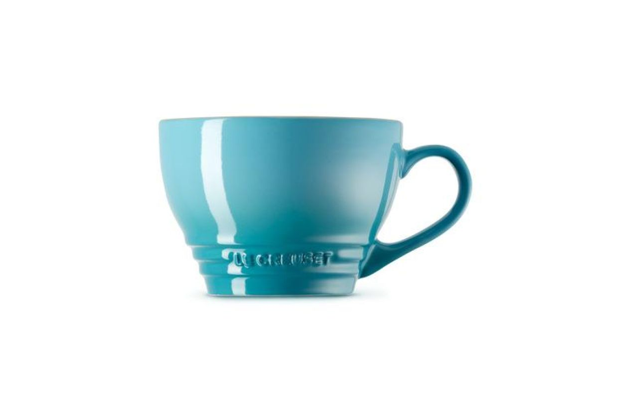 Le Creuset Grote cappuccino mok Caribbean Blue 0,4l