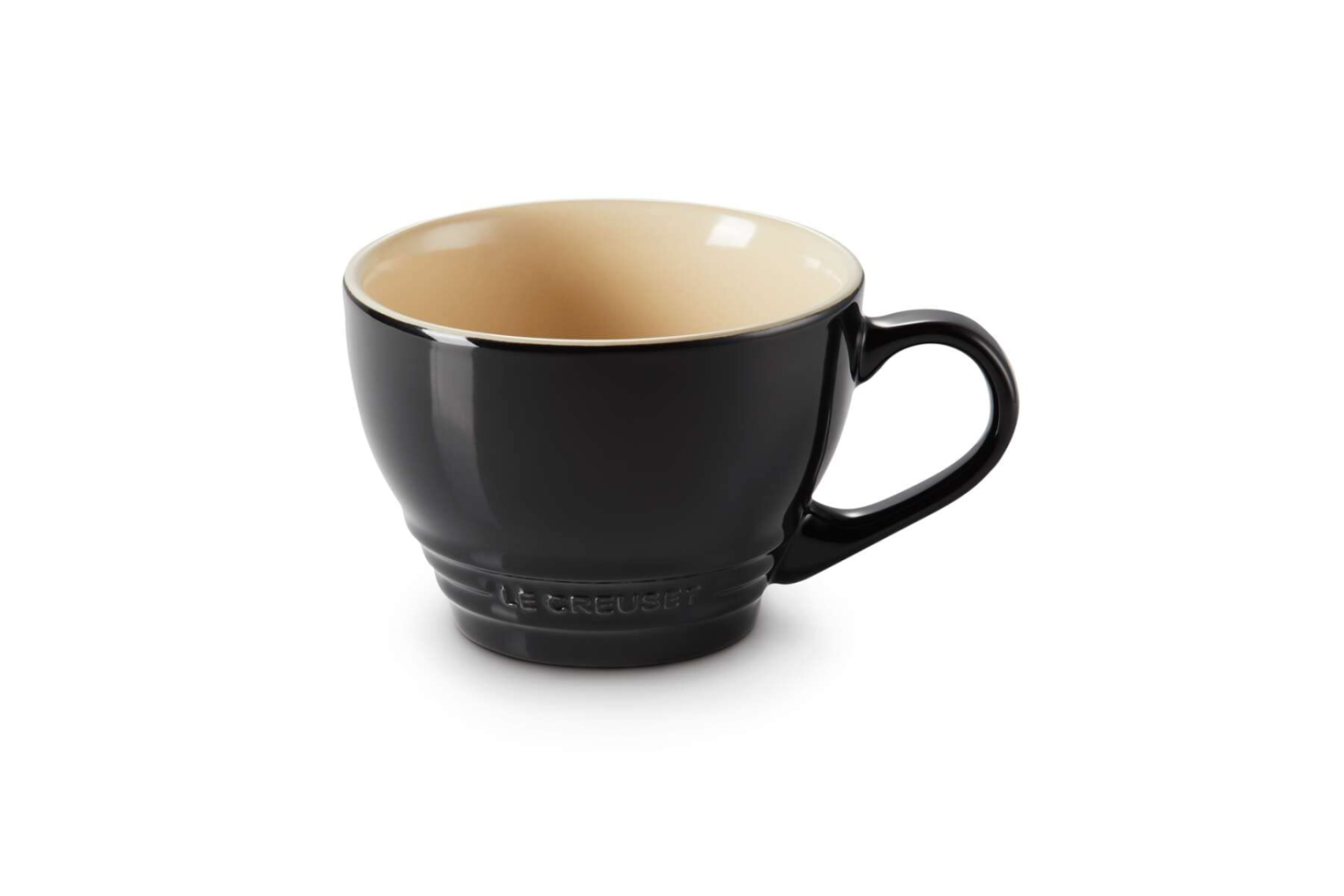 Le Creuset Grote cappuccino mok Ebbenzwart 0,4l