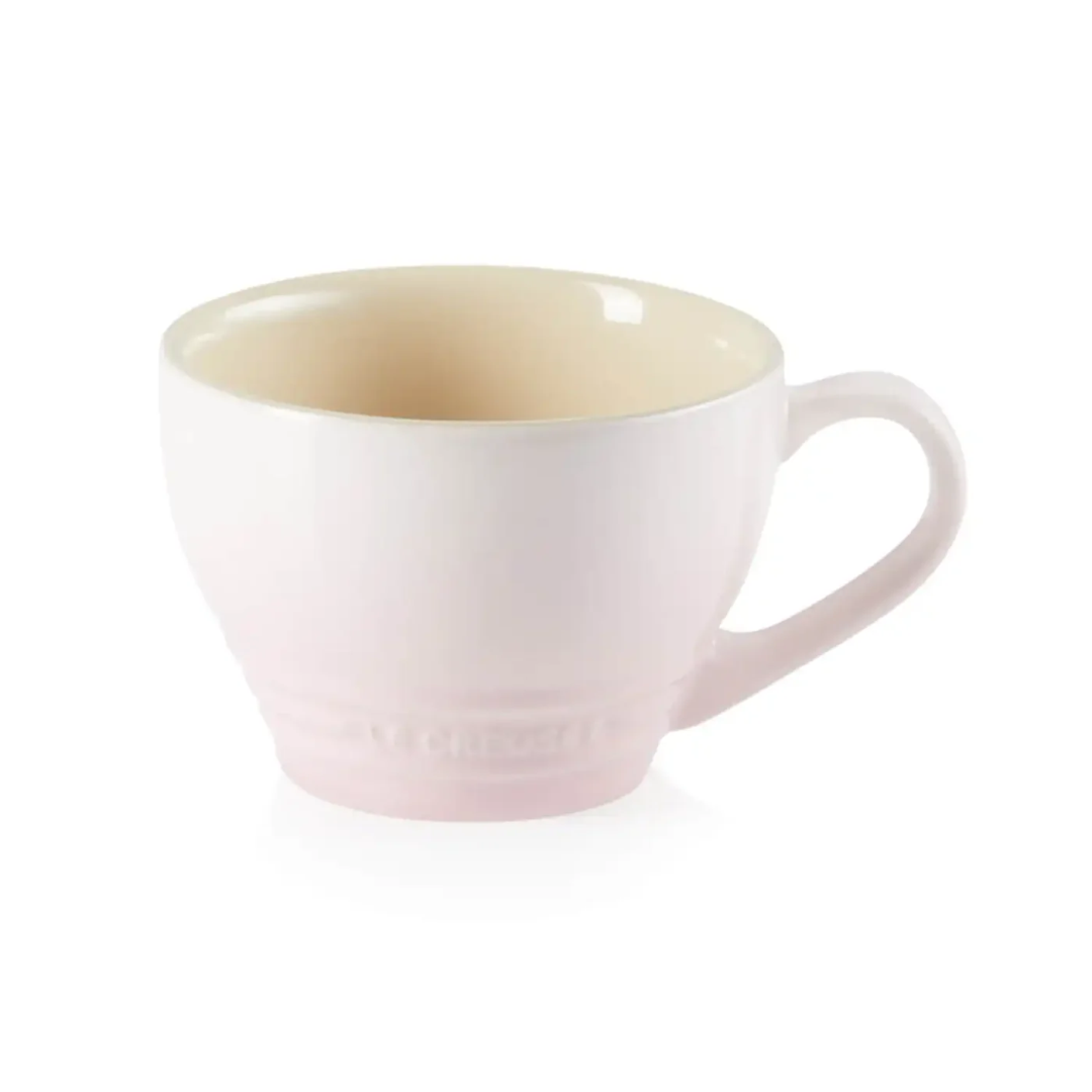 Le Creuset Grote cappuccino mok Shell Pink 0,4l