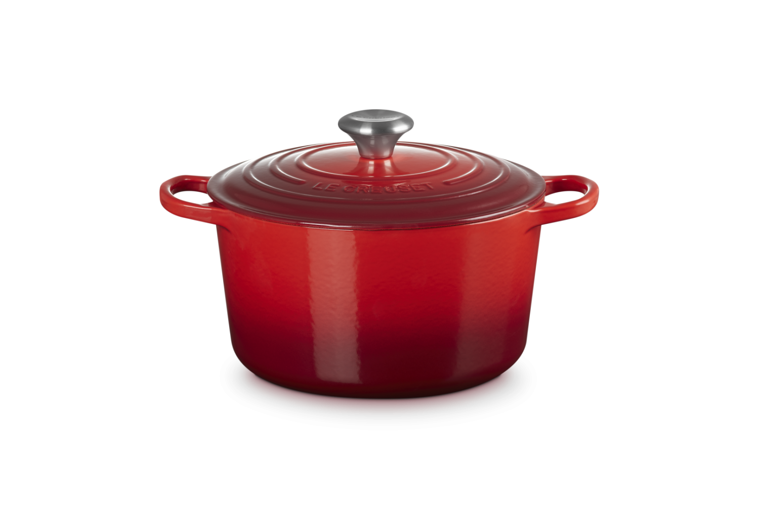 Le Creuset Hoge Braadpan Signature  Kersenrood 24cm