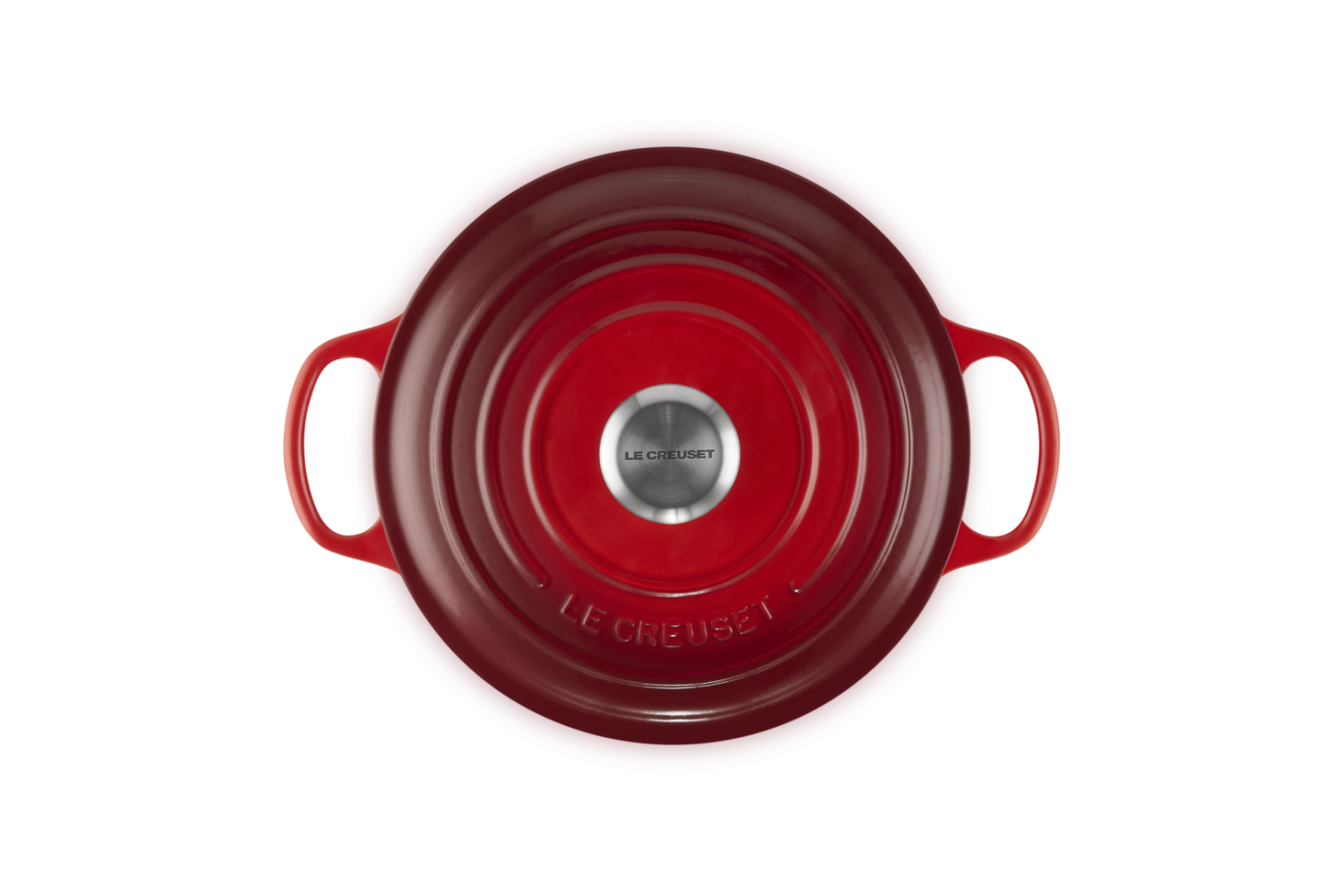 Le Creuset Hoge Braadpan Signature  Kersenrood 24cm