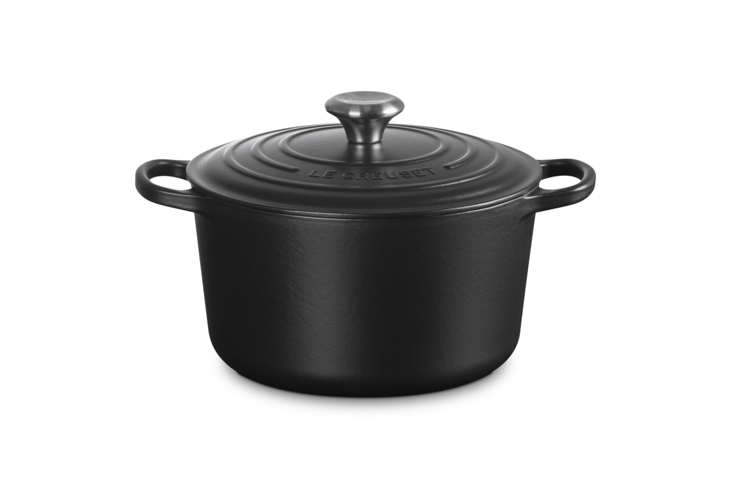 Le Creuset Hoge Braadpan Signature  Mat Zwart 24cm