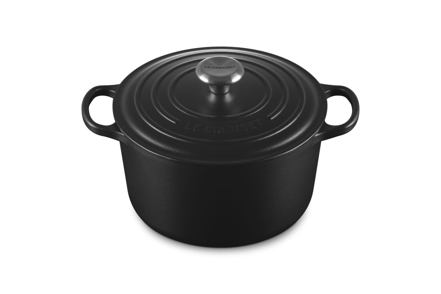 Le Creuset Hoge Braadpan Signature  Mat Zwart 24cm