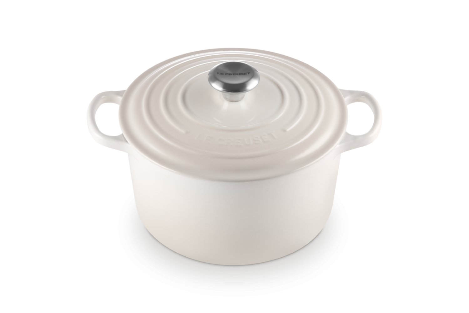 Le Creuset Hoge Braadpan Signature  Meringue 24cm