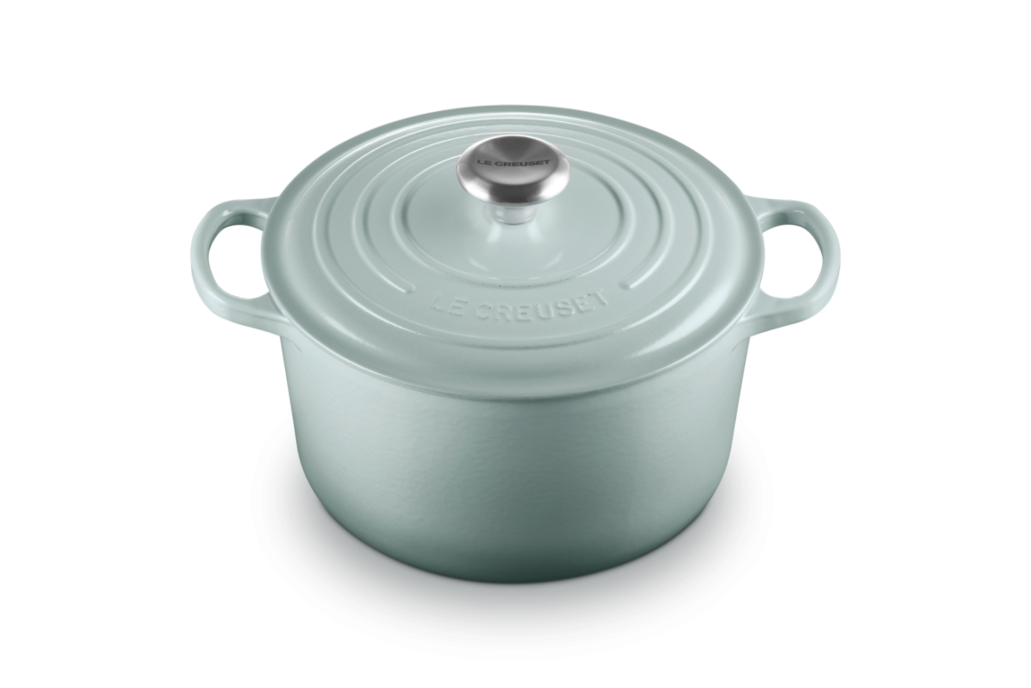 Le Creuset Hoge Braadpan Signature  Sea Salt 24cm