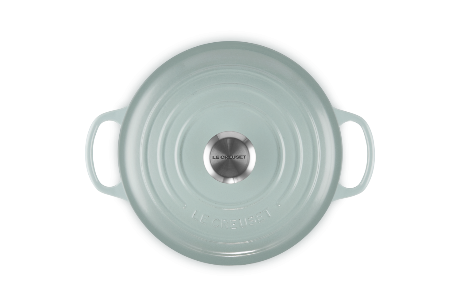 Le Creuset Hoge Braadpan Signature  Sea Salt 24cm