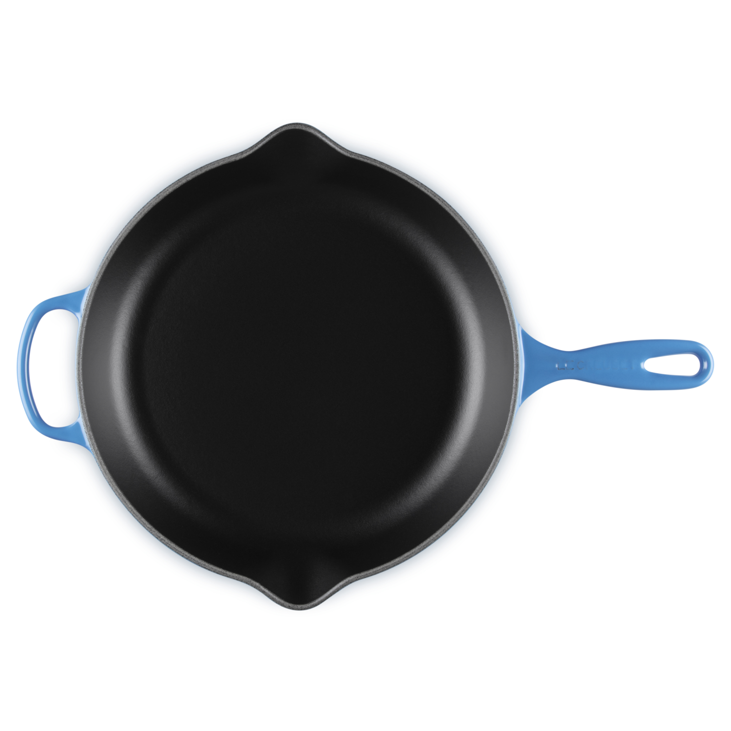 Le Creuset Koekenpan Skillet Signature rond Azure30cm