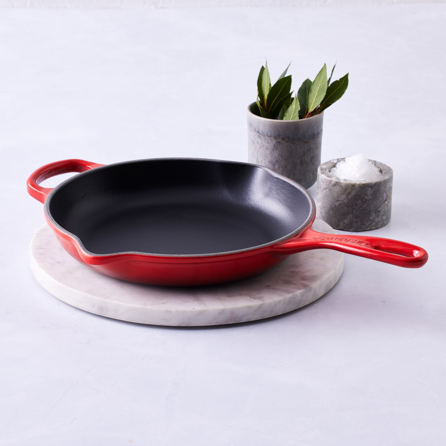 Le Creuset Koekenpan Skillet Signature rond Kersenrood 30cm