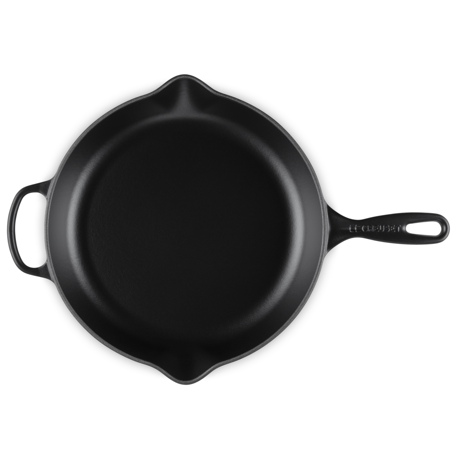 Le Creuset Koekenpan Skillet Signature rond Mat Zwart 30cm