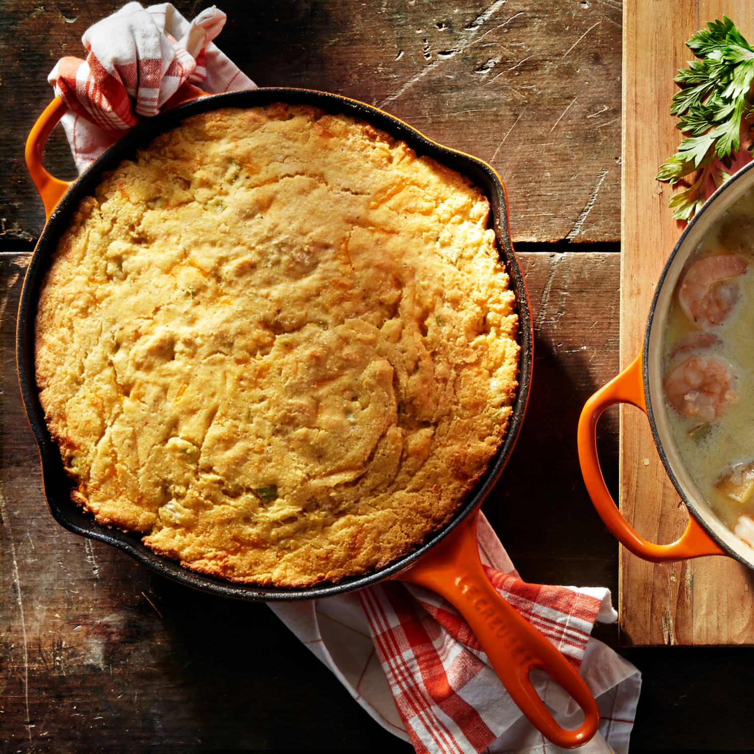 Le Creuset Koekenpan Skillet Signature rond Oranjerood 30cm