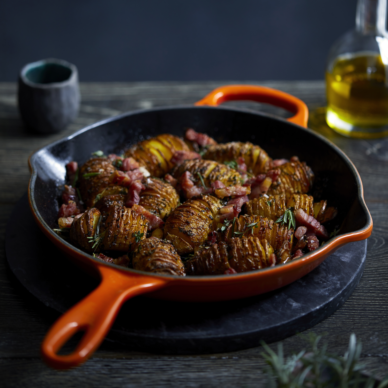 Le Creuset Koekenpan Skillet Signature rond Oranjerood 30cm