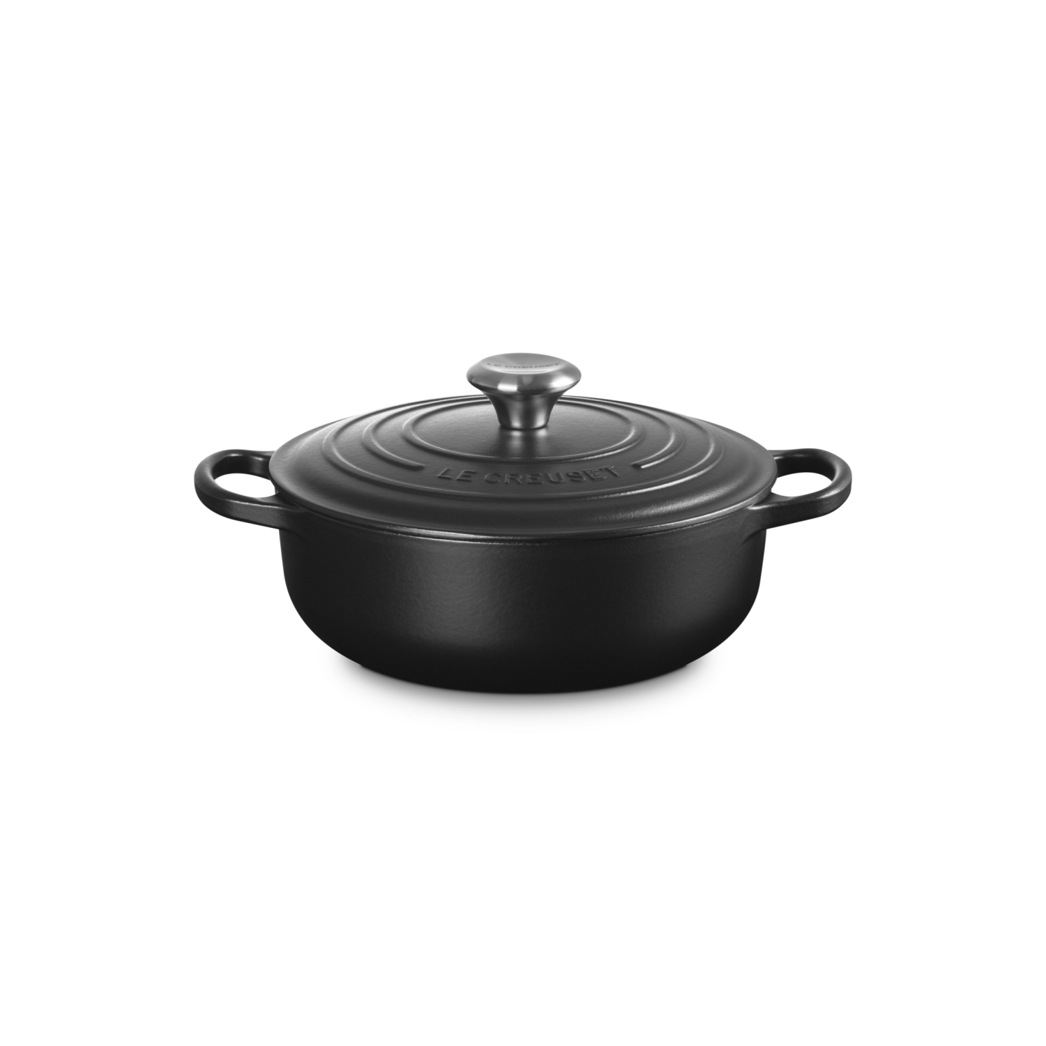 Le Creuset Lage Braad-/Stoofpan Sauteuse 24 cm Zwart