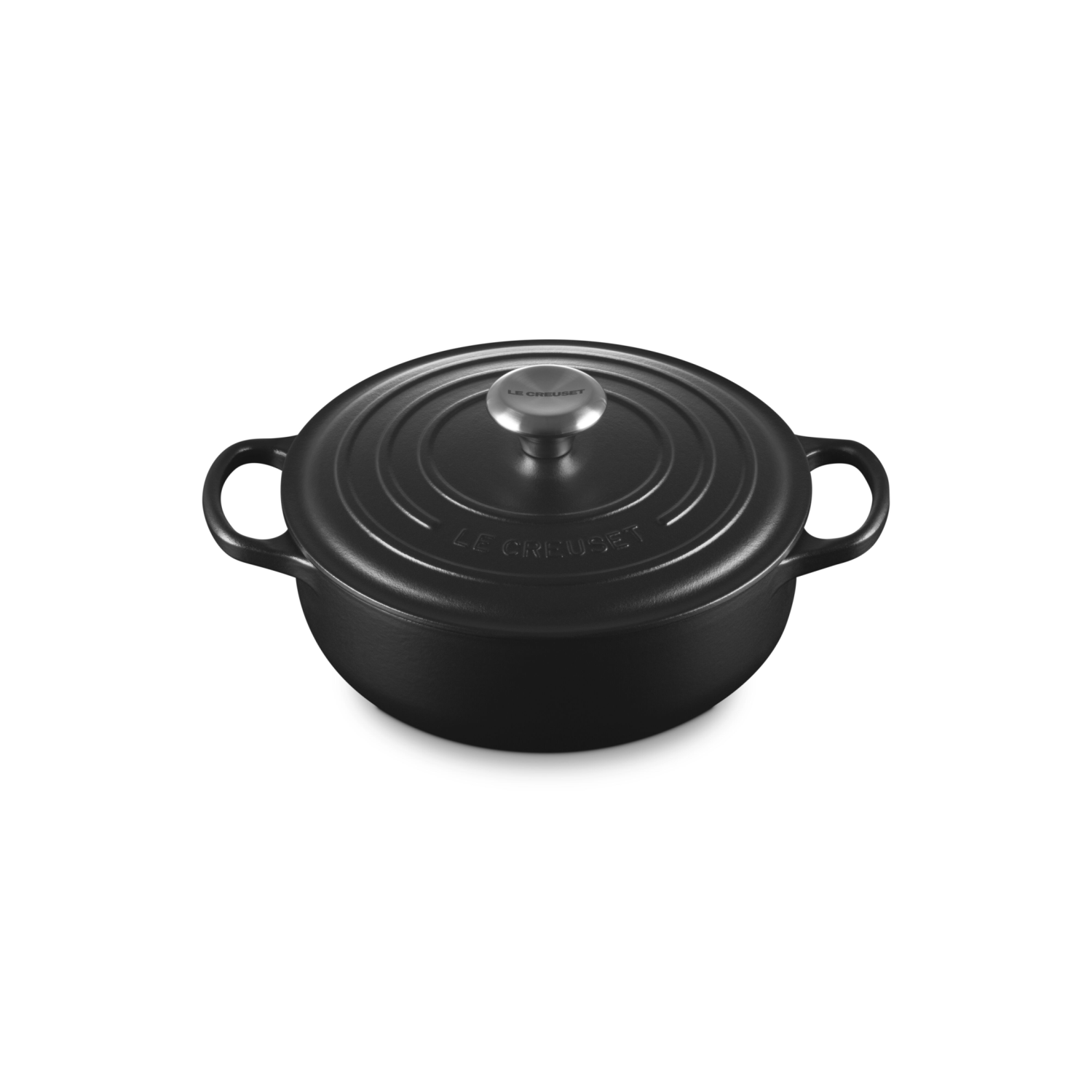 Le Creuset Lage Braad-/Stoofpan Sauteuse 24 cm Zwart