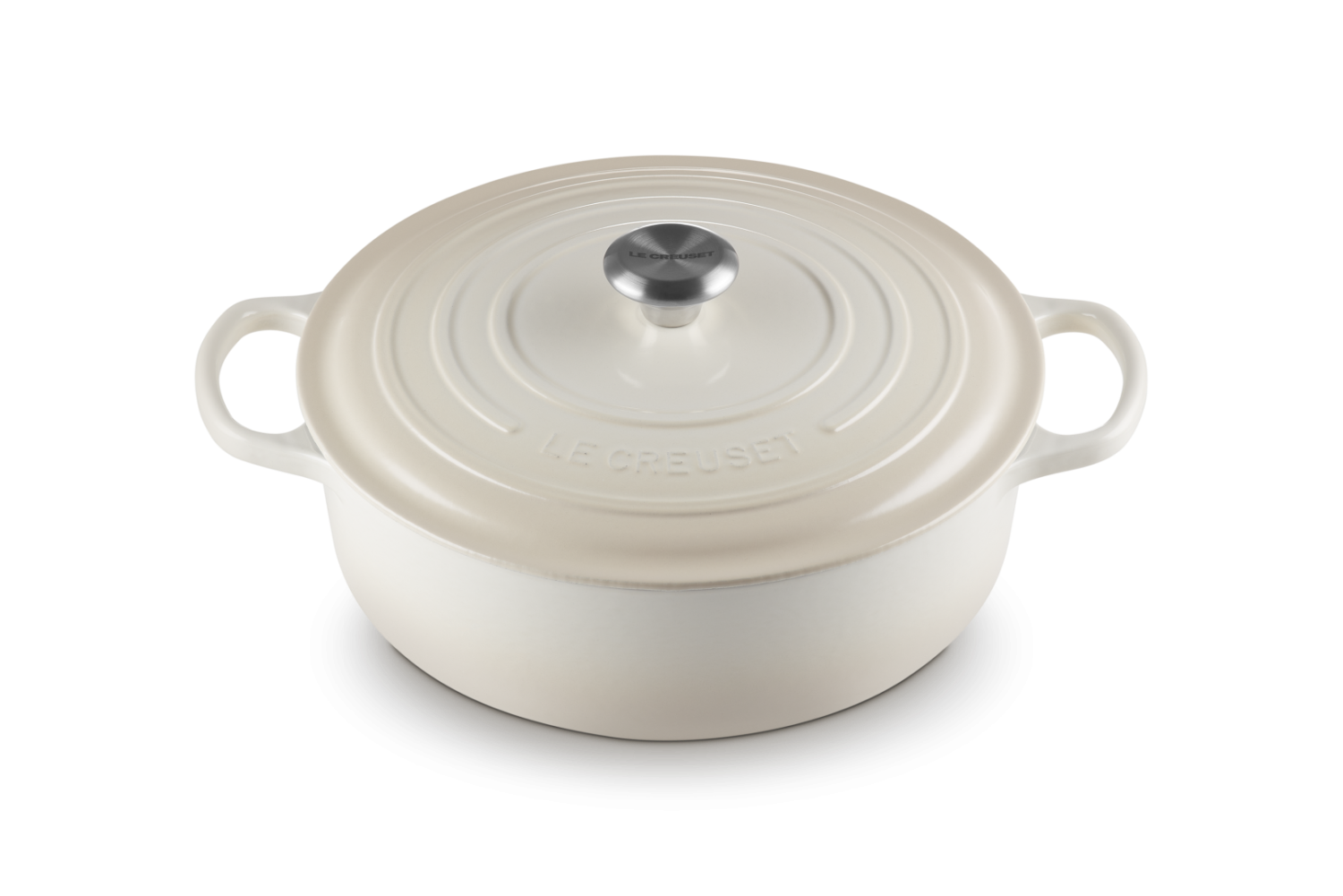 Le Creuset Lage Braadpan Signature Meringue 30cm