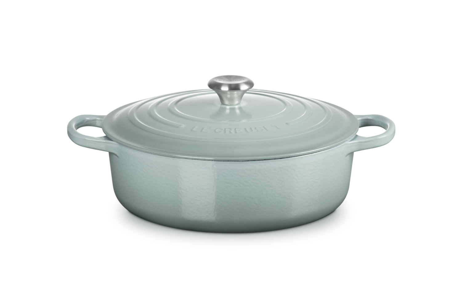 Le Creuset Lage Braadpan Signature Sea Salt 30cm