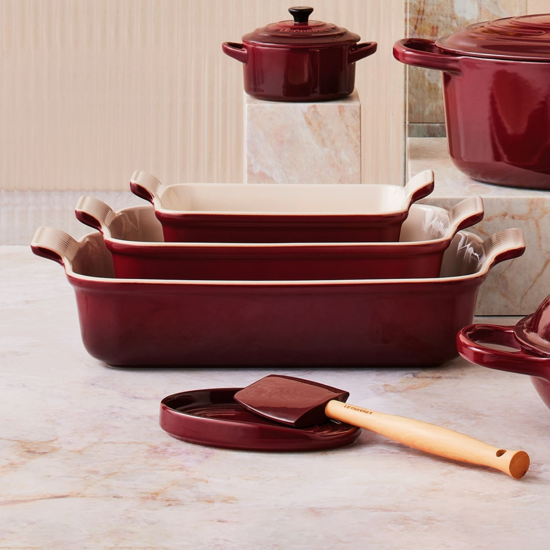 Le Creuset Lepelhouder ovaal Garnet 16cm