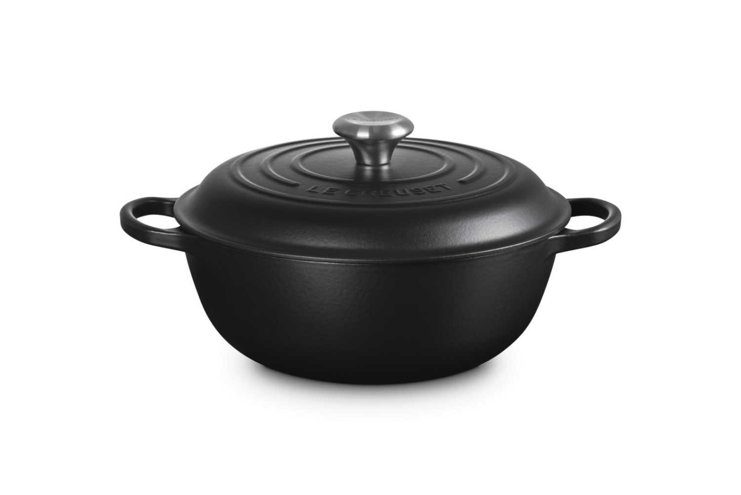 Le Creuset Marmite Signature met Hoge Deksel Mat Zwart 26cm