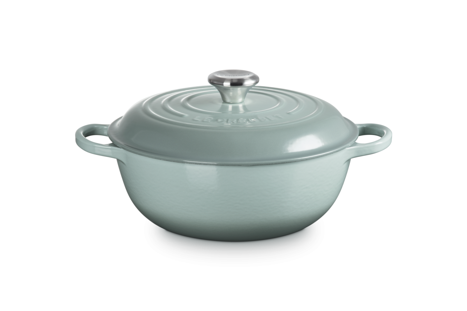 Le Creuset Marmite Signature met Hoge Deksel Sea Salt 26cm