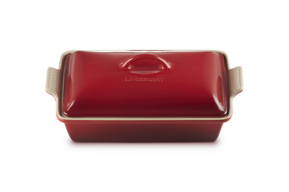 Le Creuset Ovenschaal Rechthoekigl Kersenrood - 3,8L + deksel