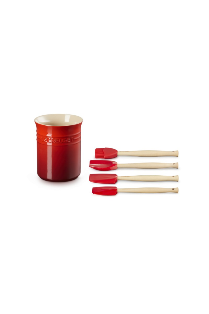 Le Creuset Premium spatelset 5-delige Kersenrood