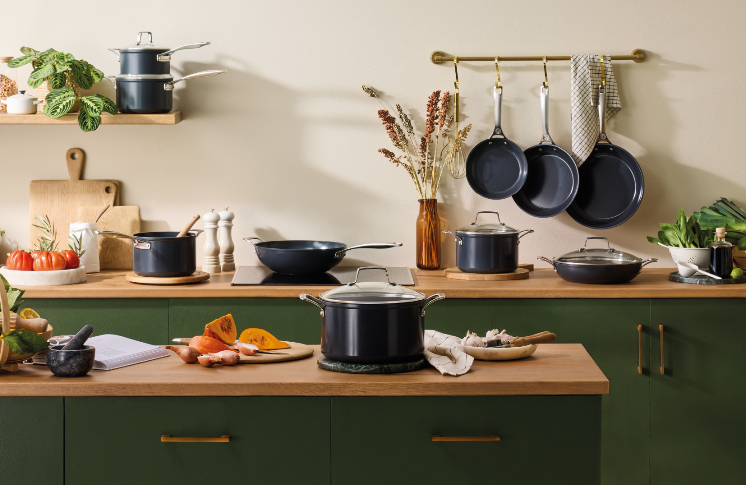 Le Creuset Provençaalse Sauteuse met glazen deksel 28cm 3,2l Non-Stick Ceramic