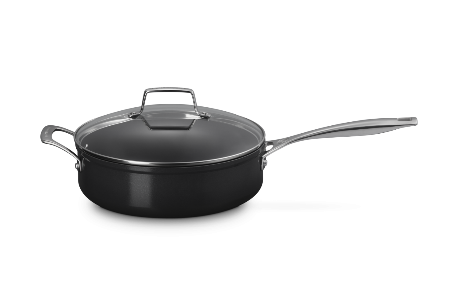 Le Creuset Sauteuse met rechte wanden en glazen deksel 26cm 4,0l Non-Stick Ceramic