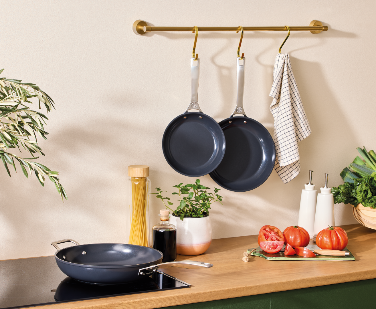 Le Creuset Set van 2 Koekenpannen 20 & 26cm Non-Stick Ceramic